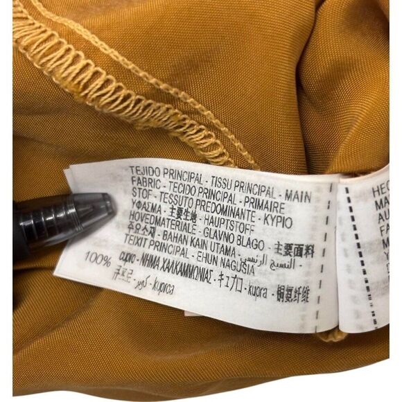 Zara SRPLS Womens Shirt Dress Size L Brown Belted Midi Short Sleeve 3173/431 NWT - Picture 9 of 13